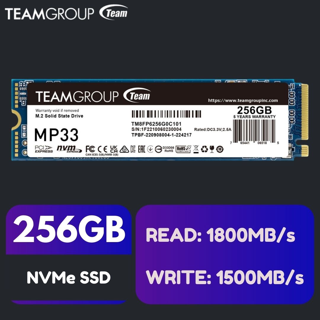 TeamGroup 256GB NVMe SSD