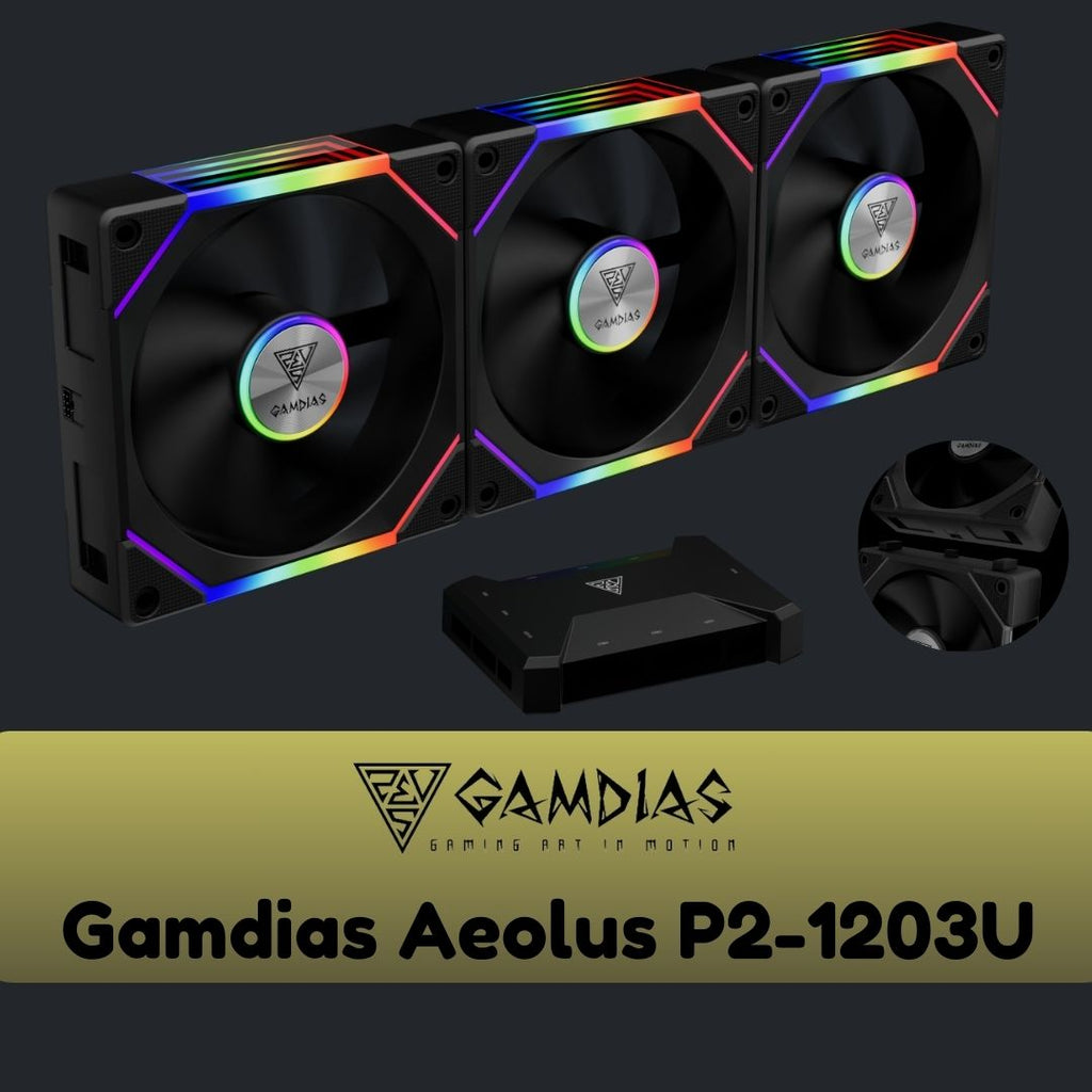 Gamdias Aeolus P2-1203U 3x Fan Pack - Fans