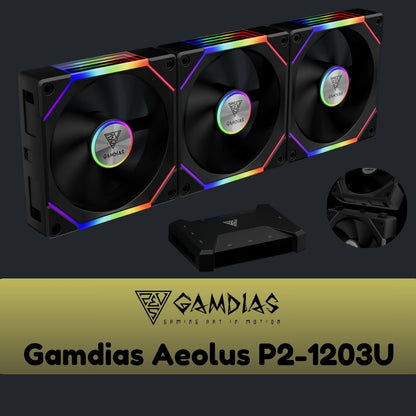 Gamdias Aeolus P2-1203U 3x Fan Pack