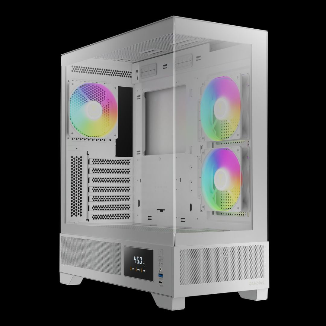 Gamdias Atlas M1 White Gaming Case - Case