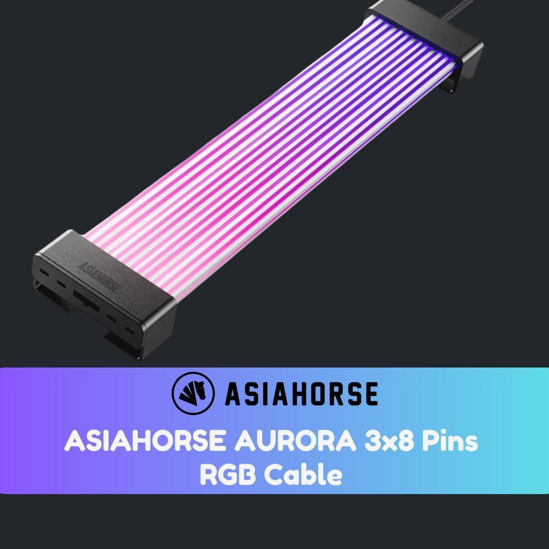 ASIAHORSE Aurora 3x8pin Cabo ARGB
