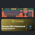 Gamdias Hermes M5A 100% Blue Switch Mechanical Keyboard - Keyboard