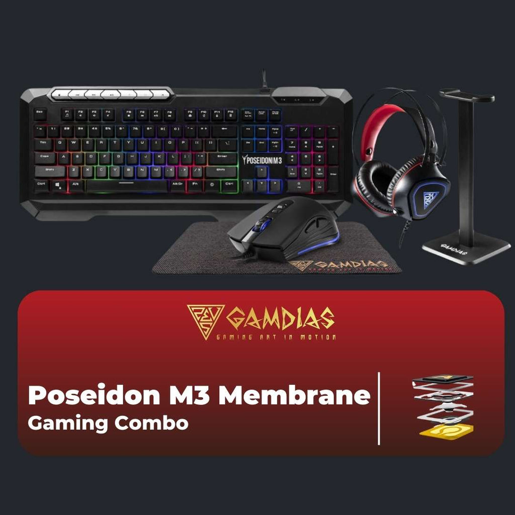 Gamdias Poseidon M3 5 in 1 Combo - Combo