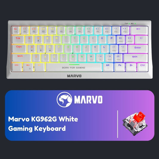 Marvo KG962G White Gaming Keyboard