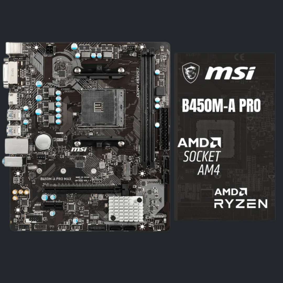 MSI B450M-A PRO Motherboard - Motherboard