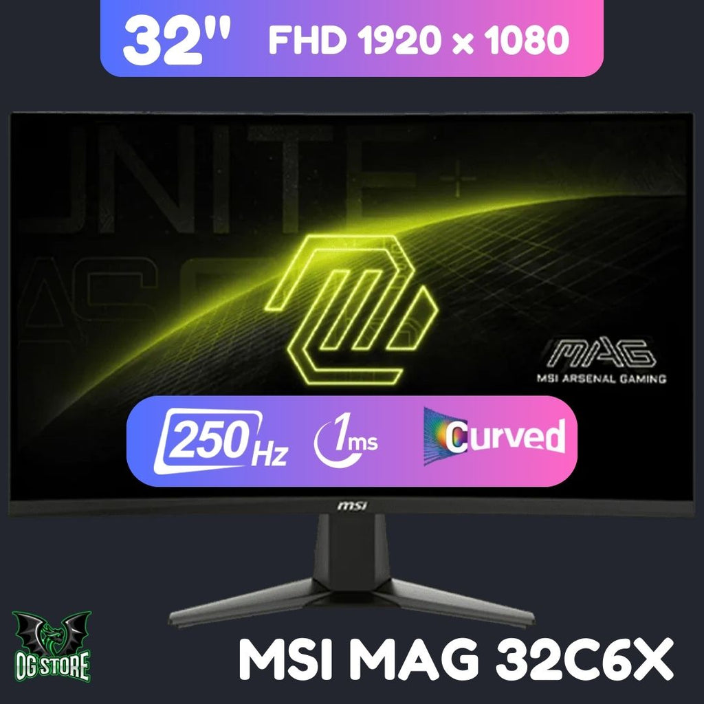 MSI MAG 32C6X 32" 250Hz 1ms Gaming Monitor - Monitor