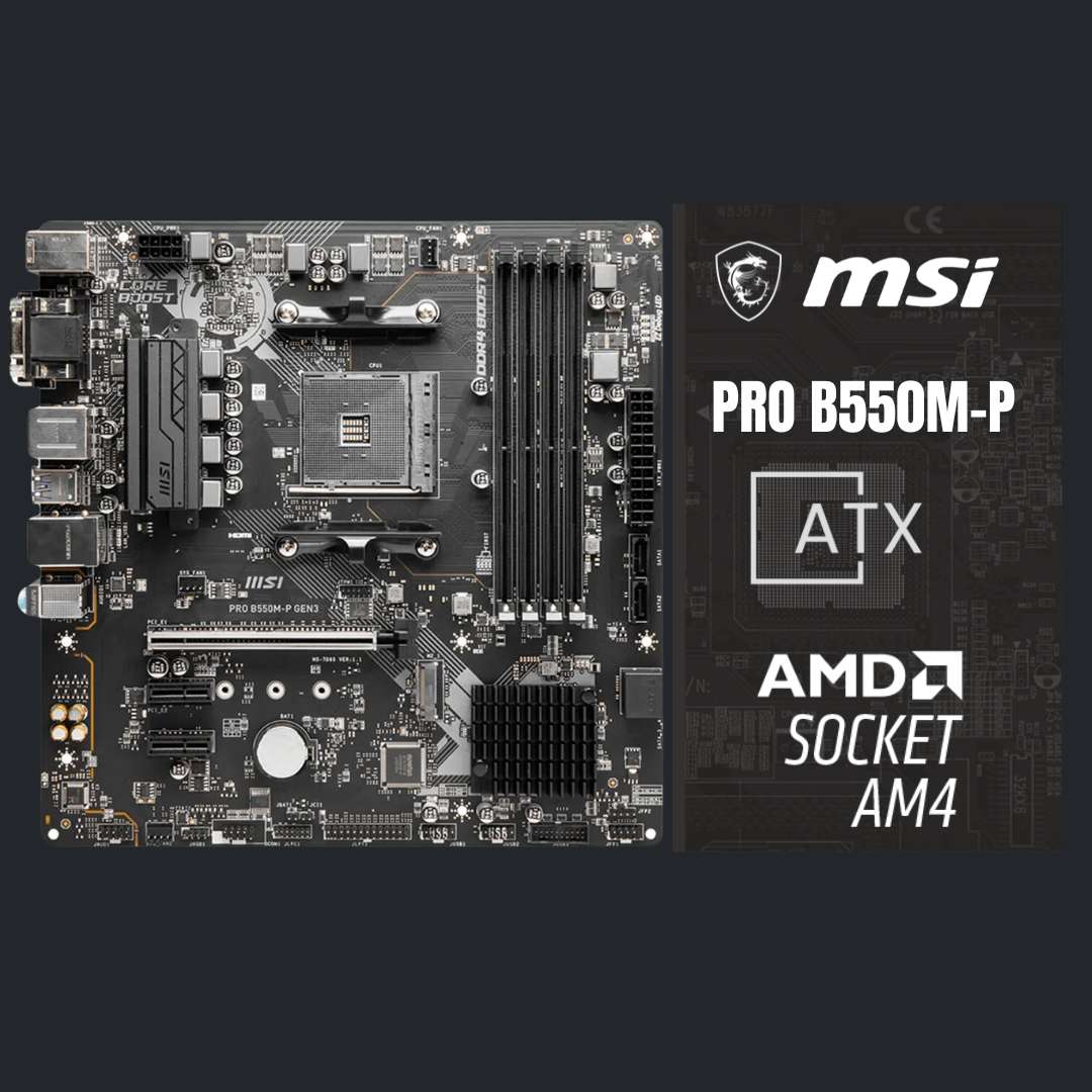MSI PRO B550M-P Motherboard - Motherboard