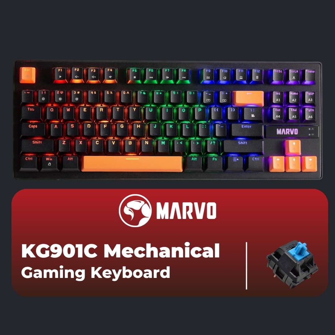 Marvo KG901C Blue Switch 80% Mechanical Keyboard - Keyboard