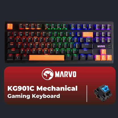 Marvo KG901C Blue Switch 80% Mechanical Keyboard