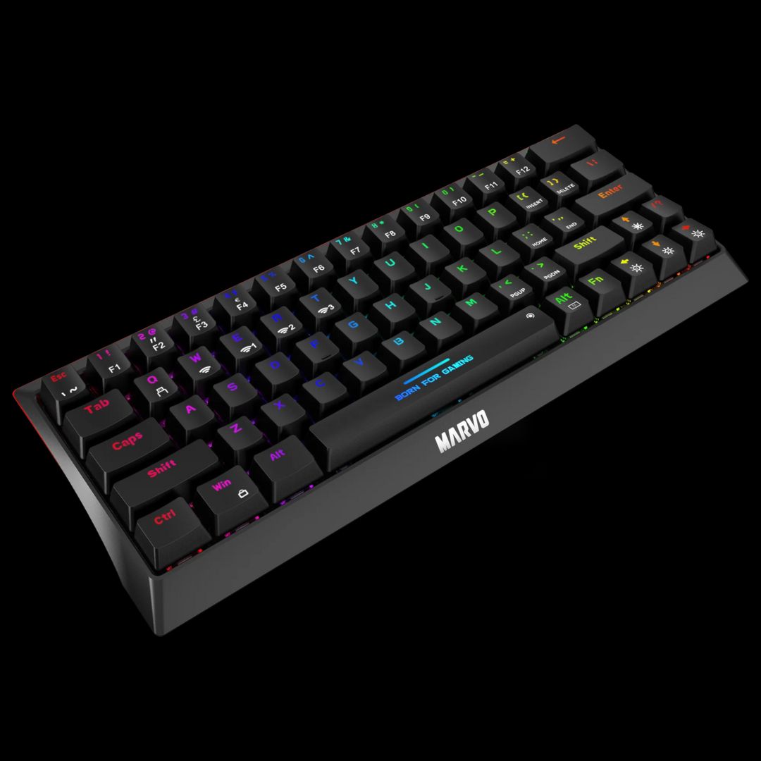 Marvo KG962W Red Switch 60% Wireless Gaming Keyboard