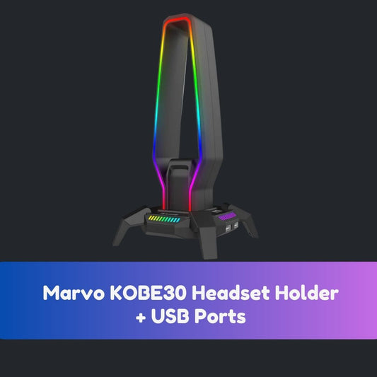 Marvo KOBE30 Headset Stand + USB Ports