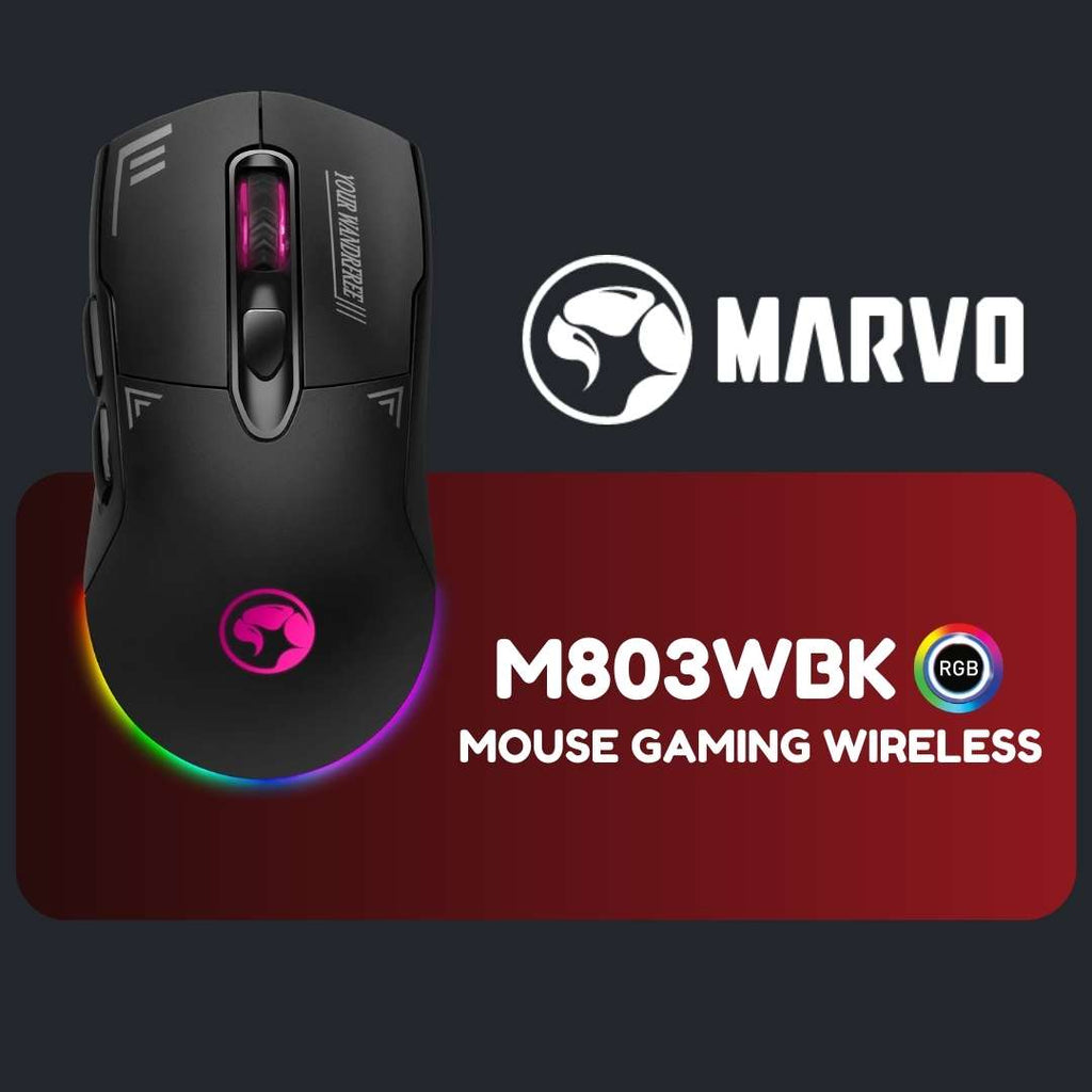 Marvo M803W-BK Wireless / Type C Gaming Mouse - Mouse