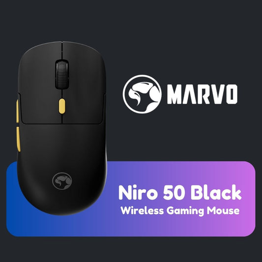 Marvo Niro 50 Black Wireless / Type C Gaming Mouse
