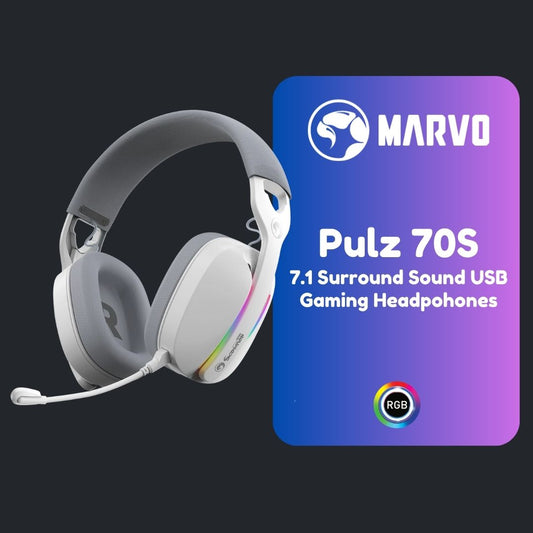 Marvo Pulz 70S 7.1 Surround USB Gaming Headphones