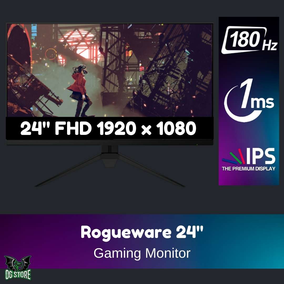 Rogueware 24" 180Hz FHD Gaming Monitor