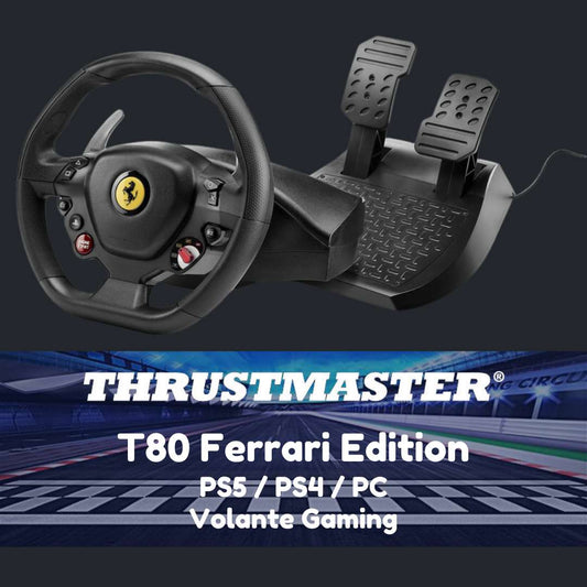 Thrustmaster T80 Ferrari Edition Volante + Pedais