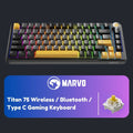 Marvo Titan 75 Wireless / Bluetooth / Type C Gaming Keyboard - Keyboard