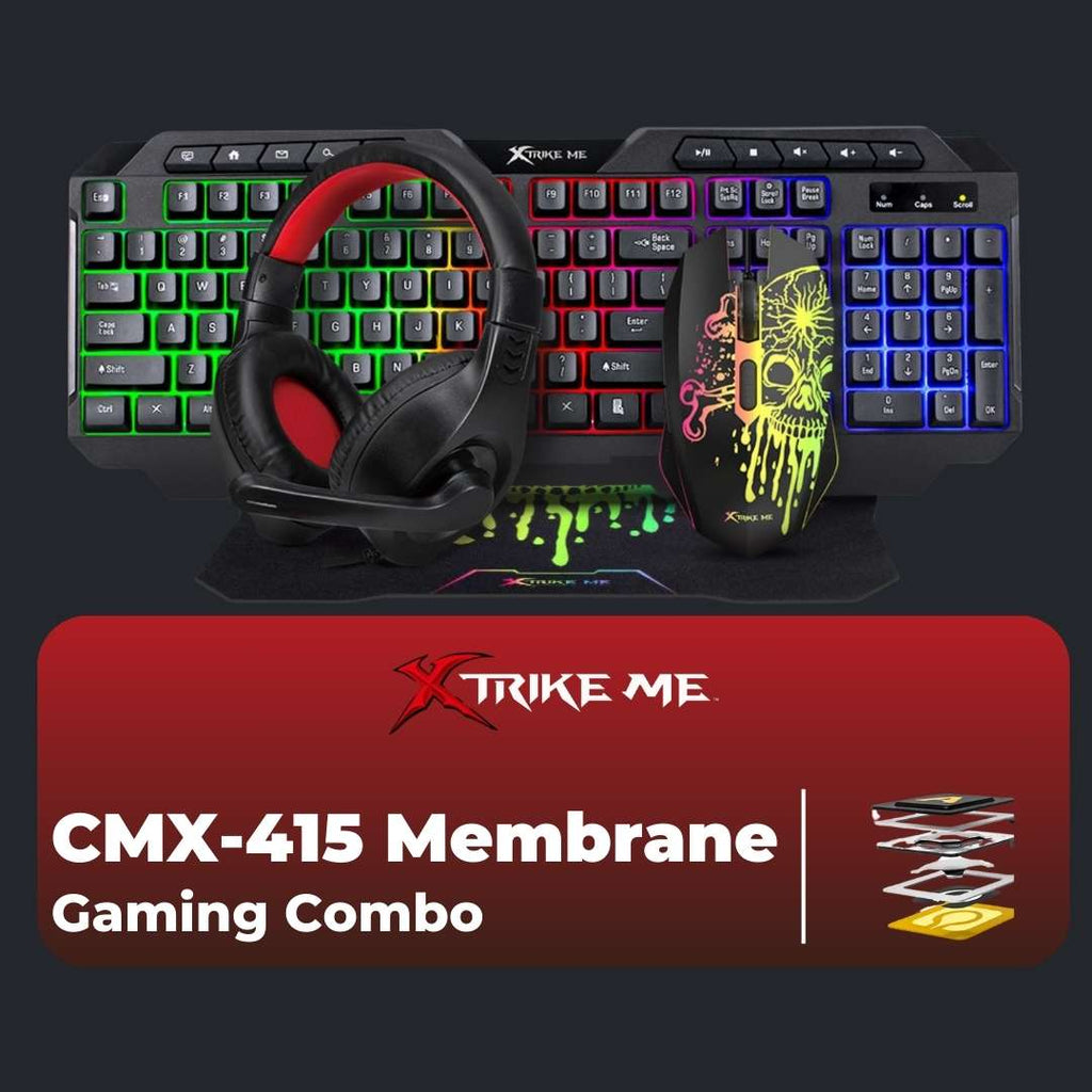 Xtrike-Me CMX-415 Membrane Gaming Combo - Combo