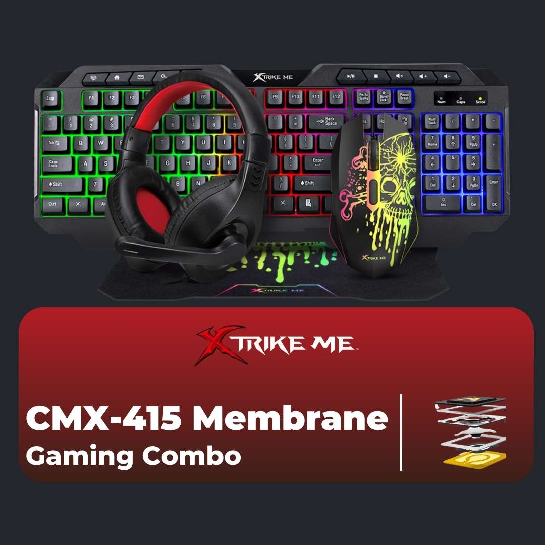 Xtrike-Me CMX-415 Membrane Gaming Combo - Combo