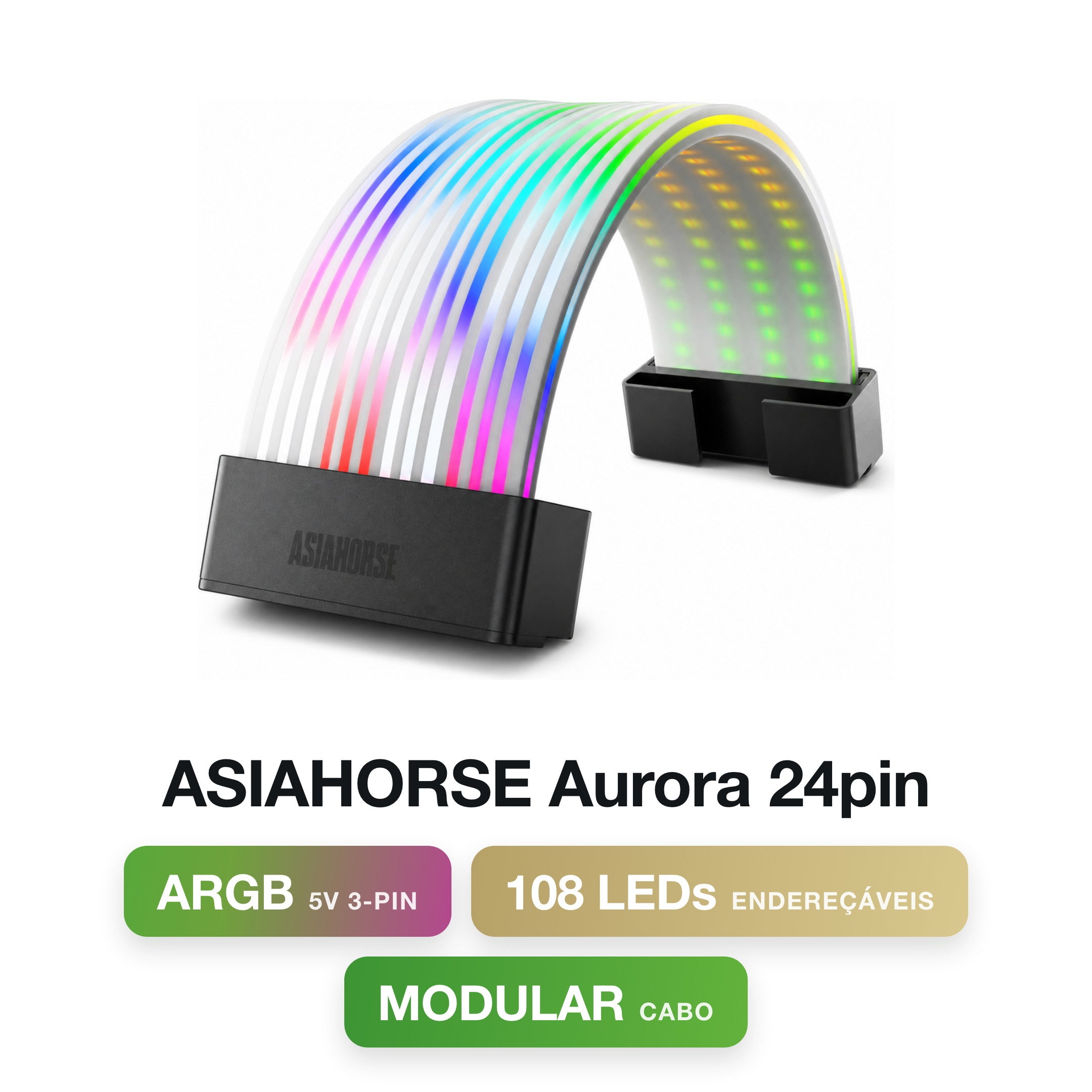 ASIAHORSE Aurora 24pin Cabo ARGB