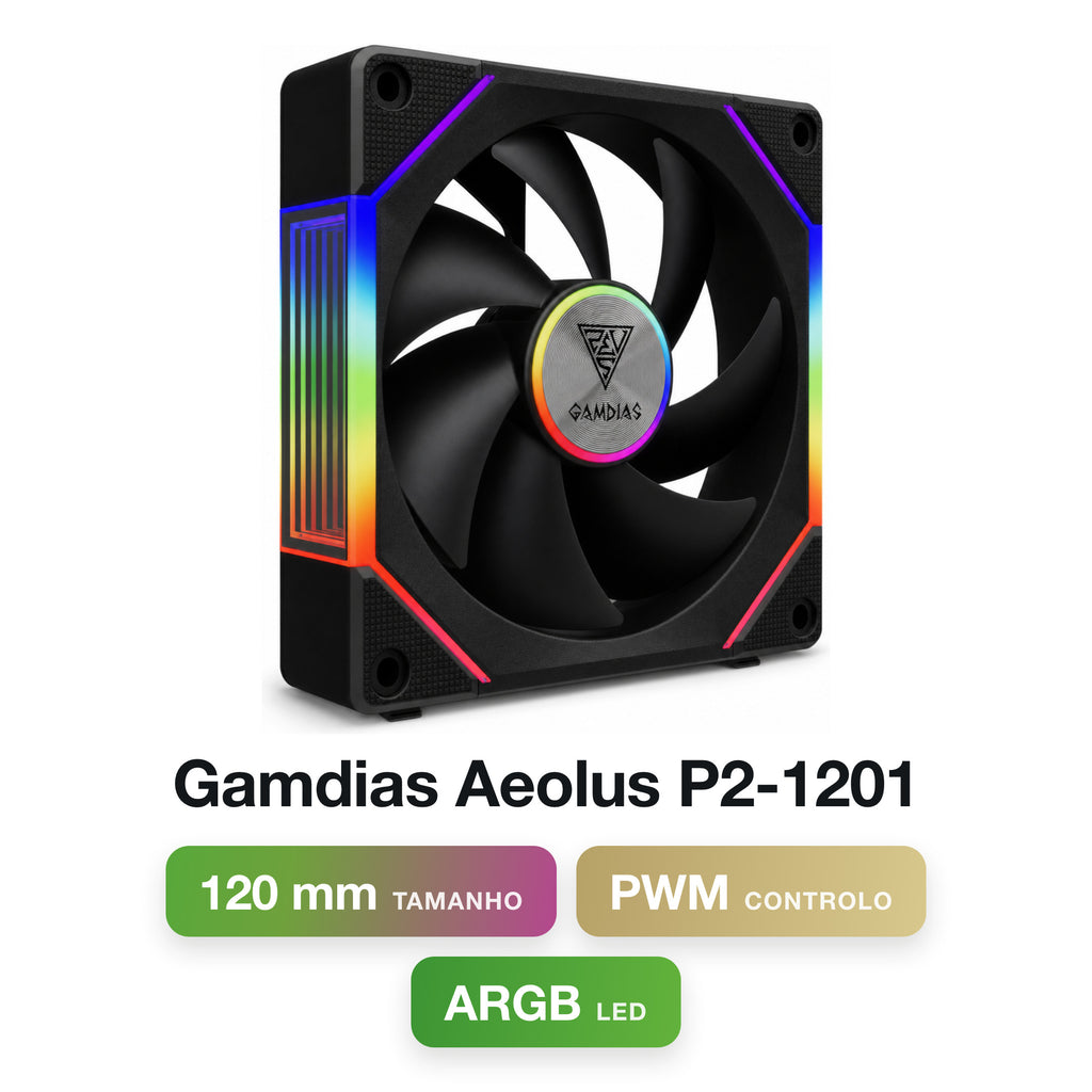 Gamdias Aeolus P2-1201 ARGB PWM Fan