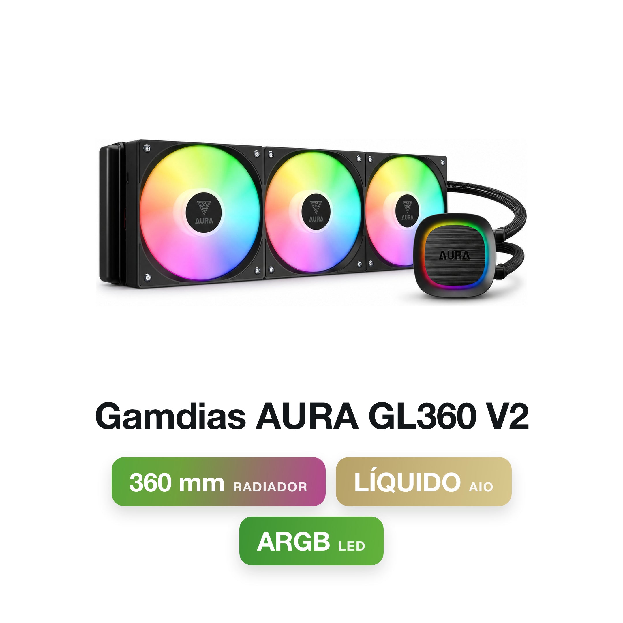 Gamdias AURA GL360 V2 Liquid Cooler