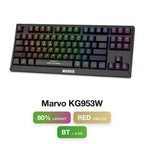 Marvo KG953W Wireless / BT Red Switch 80% Mechanical Keyboard