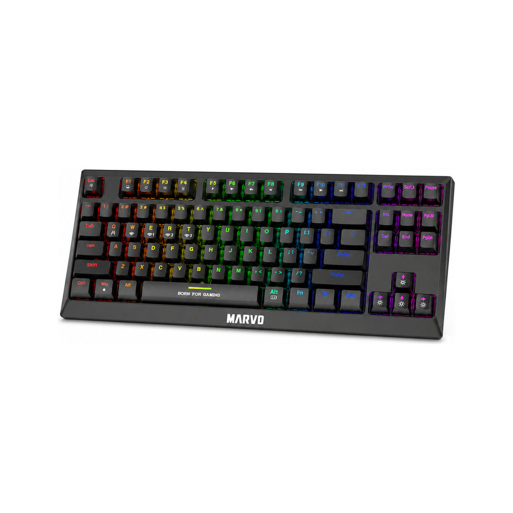 Marvo KG953W Wireless / BT Red Switch 80% Mechanical Keyboard