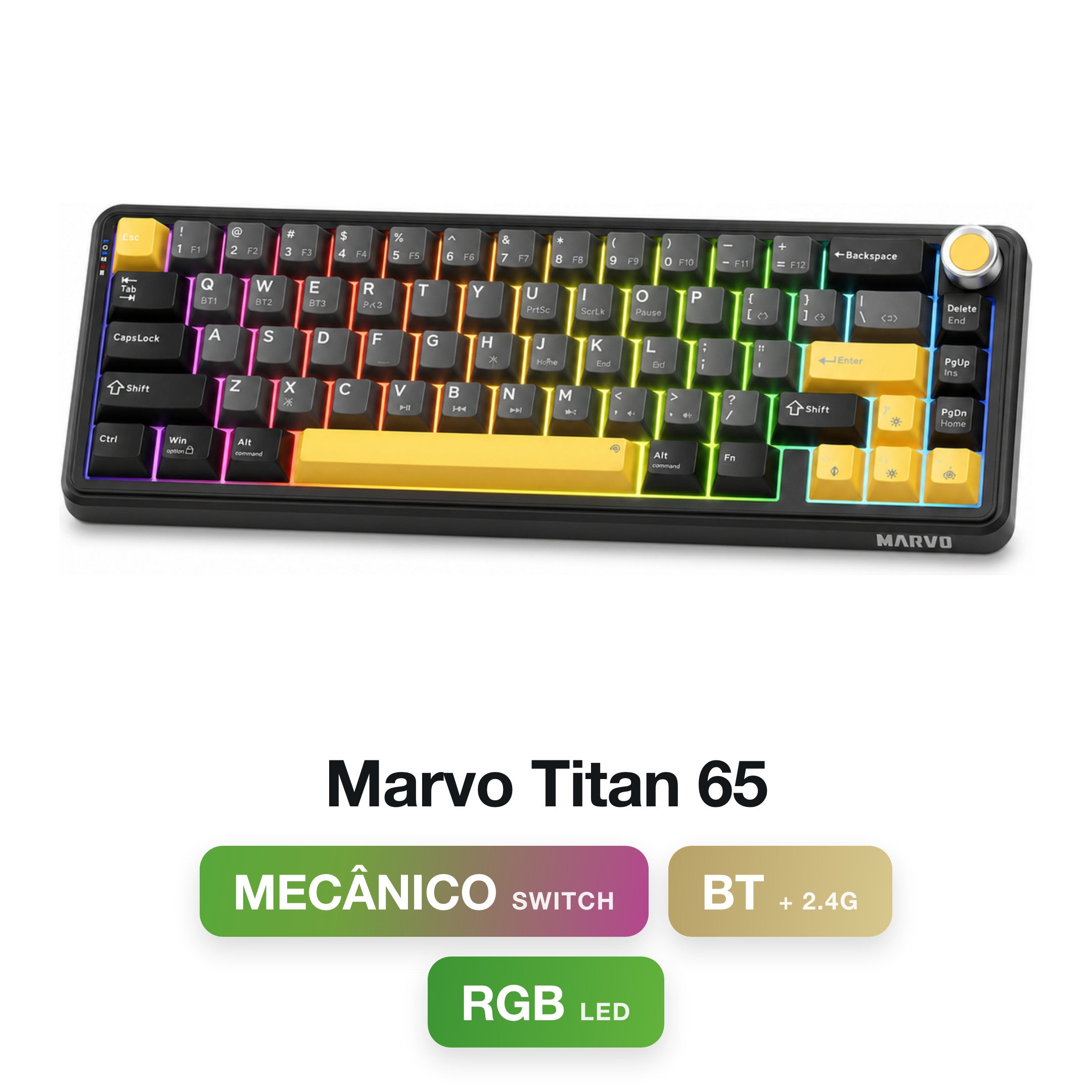 Marvo Titan 65 Wireless / Bluetooth / Type C Gaming Keyboard
