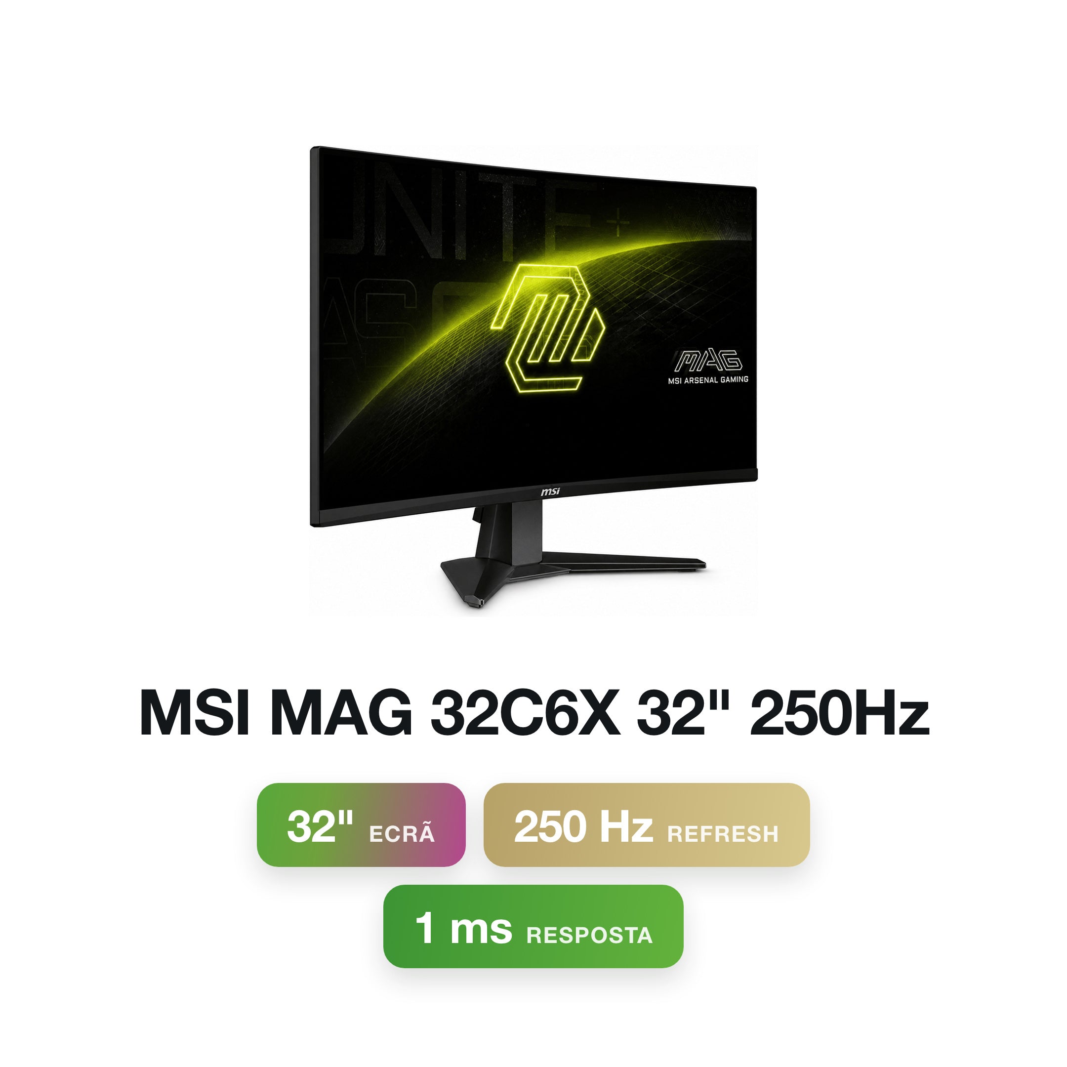 MSI MAG 32C6X 32" 250Hz 1ms Gaming Monitor