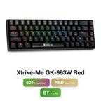 Xtrike-Me GK-993W Red Switch 60% Wireless Gaming Keyboard