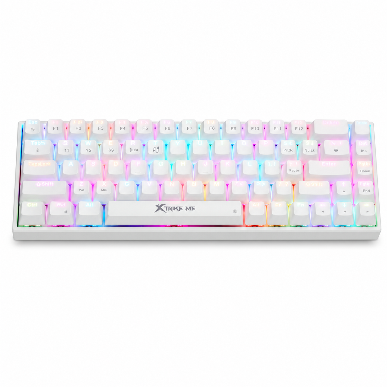 Xtrike-Me GK-993W White Red Switch 60% Wireless Gaming Keyboard