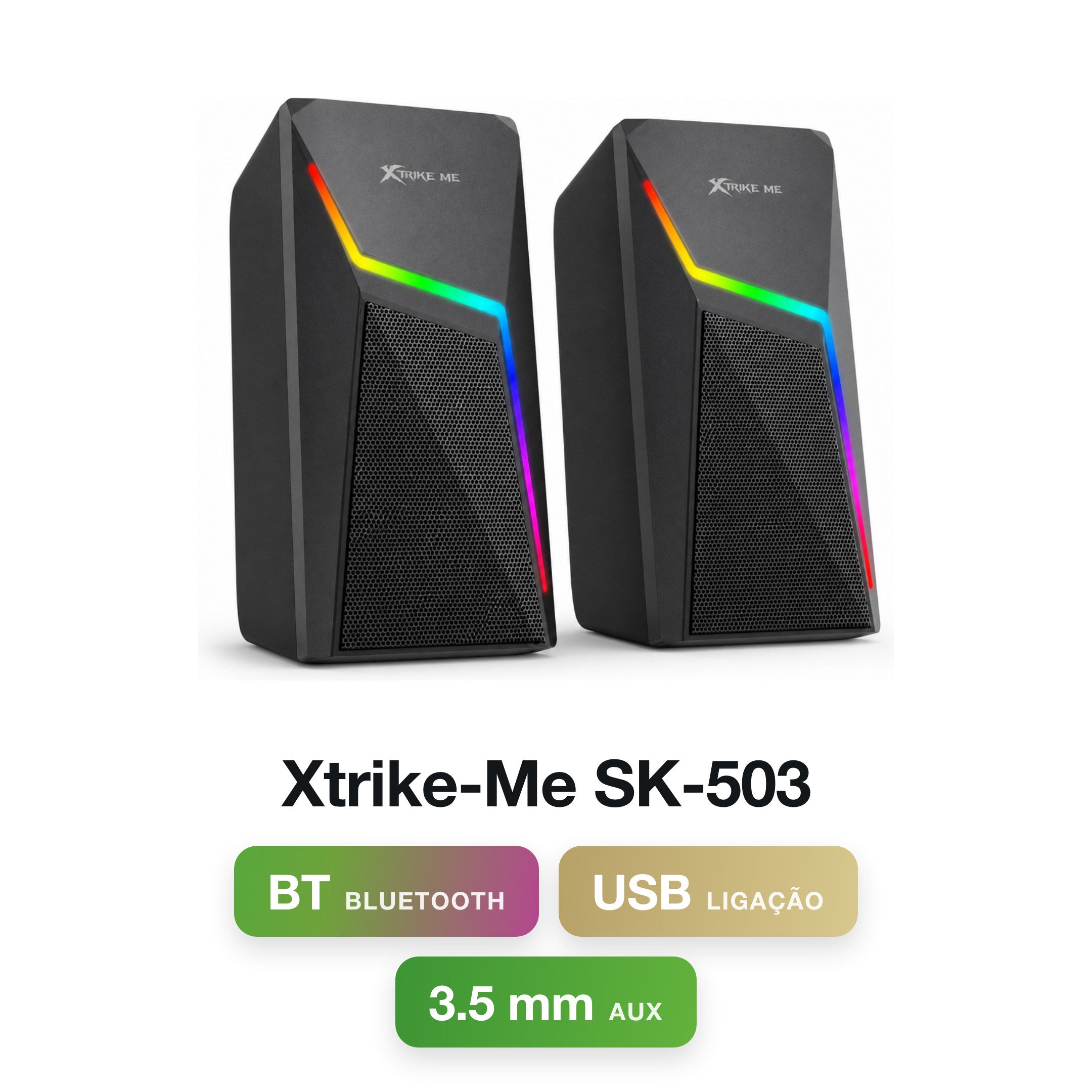 Xtrike-Me SK-503 USB + 3.5mm Wired + BT Speakers