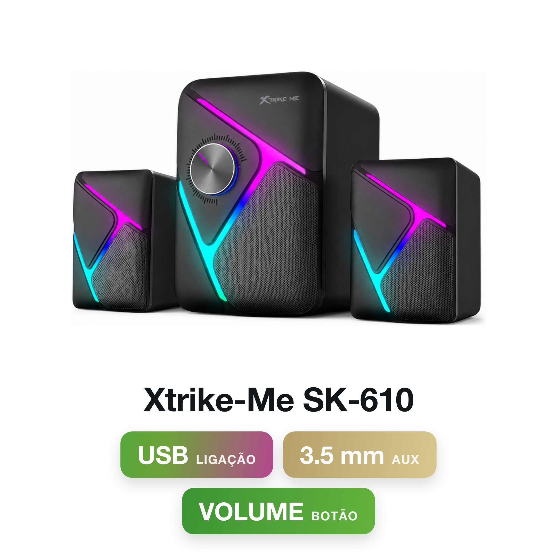 Xtrike-Me SK-610 USB + 3.5mm Speakers